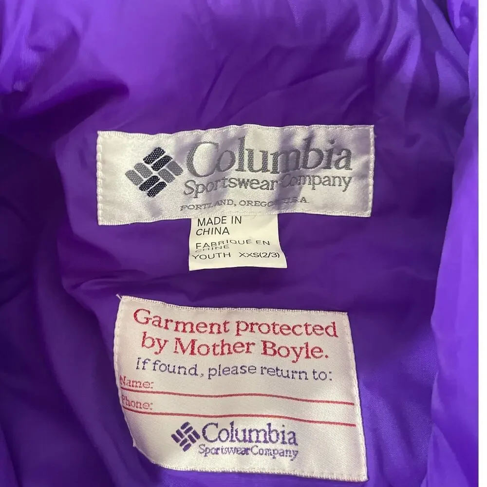 Columbia Vintage Kids Snowsuit Size XXS